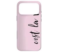 Carcasa para iPhone 17 Pro MAX C'est la Vie con Texto Negro