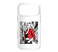 Carcasa para iPhone 17 Pro MAX Chaqueta roja Glamour Muse Urban Alley Fashion Ink Art