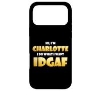 Carcasa para iPhone 17 Pro MAX Charlotte Costume Idgaf Meme Funny Char Costume Charlottes