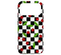 Carcasa para iPhone 17 Pro MAX Checkerboard Cherry Classic Pattern Summer Fruit