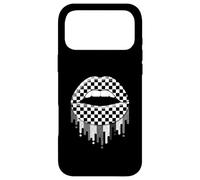 Carcasa para iPhone 17 Pro MAX Checkered Black White Lip Cute Checkerboard