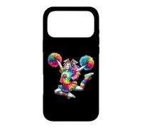 Carcasa para iPhone 17 Pro MAX Cheerleader Pom Poms Colorful Outfit Rainbow Tie Dye