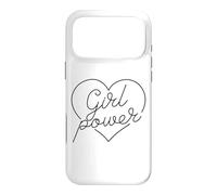 Carcasa para iPhone 17 Pro MAX Chica Poder Corazón Amor Mujeres poderosas Fuerte Empoderar Mujer