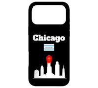 Carcasa para iPhone 17 Pro MAX Chicago Pope Leo XIV Chicago Skyline Papa Sombrero Chicago Bandera