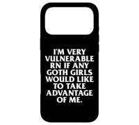 Carcasa para iPhone 17 Pro MAX Chicas góticas Soy Muy Vulnerable RN Lesbianas & Hombres