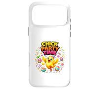 Carcasa para iPhone 17 Pro MAX Chick Party Time Lindo Diseño de Celebración de Pascua