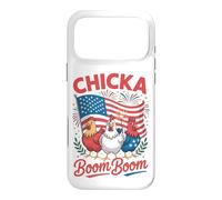 Carcasa para iPhone 17 Pro MAX Chicka Boom Boom Divertido 4 de Julio Pollo Patriótico