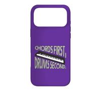 Carcasa para iPhone 17 Pro MAX Chords First Drums Second Keyboard Músico