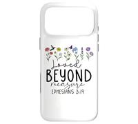 Carcasa para iPhone 17 Pro MAX Christian Ephesians 3:19 Loved Beyond Measure Jesus Loves Me