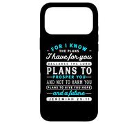 Carcasa para iPhone 17 Pro MAX Christian Jeremiah 29 11 Hope Biblia Versículo Cita Escritura