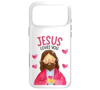 Carcasa para iPhone 17 Pro MAX Christian Kids Jesus Loves Me God Niños Pequeños Niñas Adolescentes Jóvenes