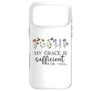Carcasa para iPhone 17 Pro MAX Christian My Grace is Sufficient You God 2 Corinthians 12 9