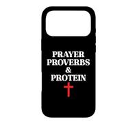 Carcasa para iPhone 17 Pro MAX Christian Prayer Proverbs Protein Shakes Jesus Weights Faith