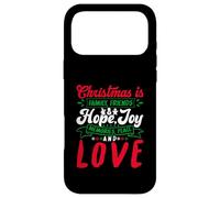 Carcasa para iPhone 17 Pro MAX Christmas Is Family, Friends Love Memories Funny Xmas