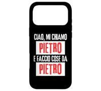 Carcasa para iPhone 17 Pro MAX Ciao Sono Pietro Faccio Cose Da Pietro Personalizzato