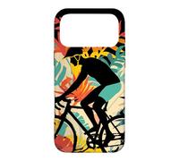 Carcasa para iPhone 17 Pro MAX Ciclismo Chico Estilo Cómic Ciclista Carril Bici