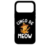 Carcasa para iPhone 17 Pro MAX Cinco De Meow Funny Cat Sombrero Mexicano Cinco De Mayo