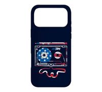 Carcasa para iPhone 17 Pro MAX Cinta de Casete Mixta, Bandera Americana, patriótica, Retro, Musica de EE. UU