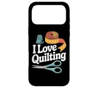 Carcasa para iPhone 17 Pro MAX Cinta para dedal I Love Quilting Scissors