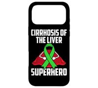 Carcasa para iPhone 17 Pro MAX Cirrosis of The Liver Superhero Teal Ribbon