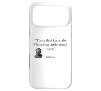 Carcasa para iPhone 17 Pro MAX Cita de Aristóteles Aquellos Que Saben Hacer