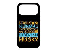 Carcasa para iPhone 17 Pro MAX Cita de Husky Yo era Normal hasta Que conseguí mi Primer Husky Siberiano