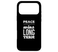 Carcasa para iPhone 17 Pro MAX Cita de Odio la Guerra: «Di no a la Guerra, no a la Guerra, la Paz GANA a Largo Plazo»