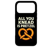 Carcasa para iPhone 17 Pro MAX Cita Divertida de Comida All You Knead Is Pretzel