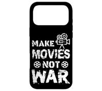 Carcasa para iPhone 17 Pro MAX Cita Divertida de Director de Cine Make Movies Not War