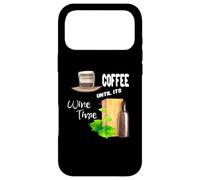Carcasa para iPhone 17 Pro MAX Cita Divertida de la Vida de Coffee Until Is Wine Time