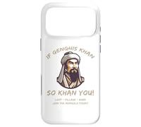 Carcasa para iPhone 17 Pro MAX Cita Divertida de los mongoles Genghis Khan Historia