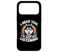 Carcasa para iPhone 17 Pro MAX Cita Divertida de Perro «Te oigo, Simplemente no Estoy Escuchando»
