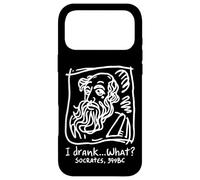 Carcasa para iPhone 17 Pro MAX Cita Divertida Sócrates I Drank What
