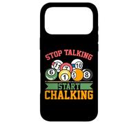 Carcasa para iPhone 17 Pro MAX Cita Graciosa de Billar - Stop Talking Start Chalking