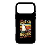 Carcasa para iPhone 17 Pro MAX Cita literaria It's A Good Day To Read Books and Pet Cats