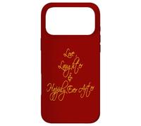 Carcasa para iPhone 17 Pro MAX Cita romántica Love Laughter and Happily Ever After