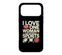 Carcasa para iPhone 17 Pro MAX Citas Divertidas de Humor Tengo una Mujer y Varios Deportes