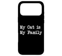 Carcasa para iPhone 17 Pro MAX Citas Divertidas de My Cat is My Family