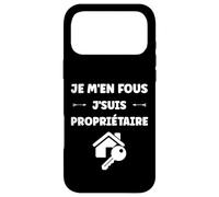 Carcasa para iPhone 17 Pro MAX Citation Proprio Humour Je Men fous je Suis Propriétaire