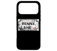 Carcasa para iPhone 17 Pro MAX City of Liverpool Penny Lane L18 - Cartel de Calle Desgastado