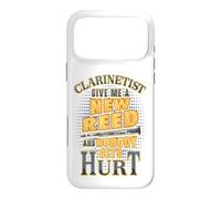 Carcasa para iPhone 17 Pro MAX Clarinetista Dame una caña Nueva y Nadie se lastima Humor