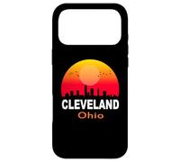 Carcasa para iPhone 17 Pro MAX Cleveland Ohio State USA Vintage Retro Sunset City Skyline