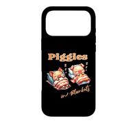 Carcasa para iPhone 17 Pro MAX Cochinitos En Su Manta Cerditos Durmiendo Tocino