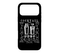 Carcasa para iPhone 17 Pro MAX Coctelera Bartender Bar Bebidas Alcohólicas Patente Vintage