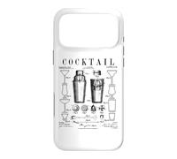 Carcasa para iPhone 17 Pro MAX Coctelera Bartender Bar Bebidas Alcohólicas Patente Vintage