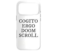Carcasa para iPhone 17 Pro MAX Cogito Ergo Doom Pergamino Latina Filosofía Humor