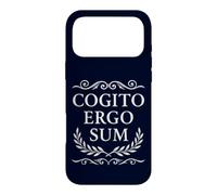 Carcasa para iPhone 17 Pro MAX Cogito Ergo Sum Filosofía Latina Creo Que por lo Tanto Soy