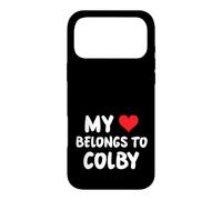 Carcasa para iPhone 17 Pro MAX Colby - Mi corazón Pertenece a Colby - Amor