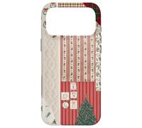 Carcasa para iPhone 17 Pro MAX Colcha de Punto de Navidad con diseño de árbol de Navidad