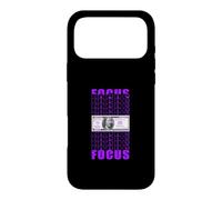 Carcasa para iPhone 17 Pro MAX Color Morado Enfócate en tu Dinero Gráfico Morado